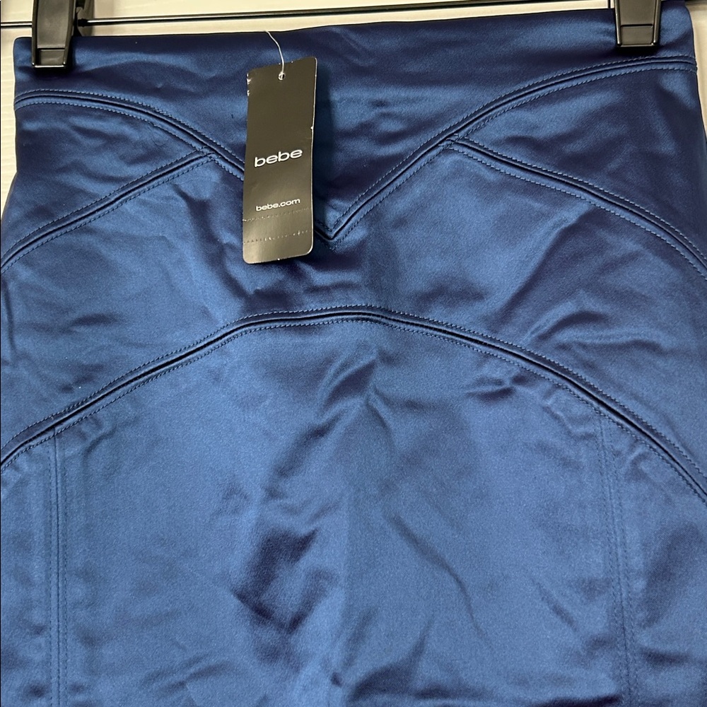 bebe Navy Pencil Skirt - Picture 5 of 7